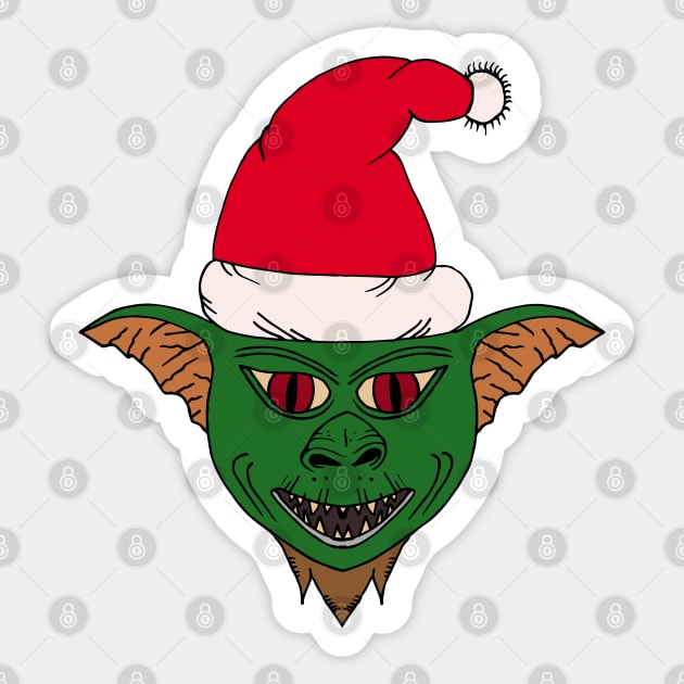 Ho ho ho Gremlin!!! Sticker by Brains